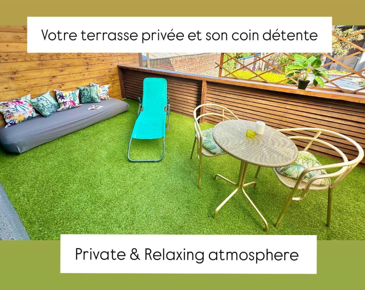Ferienwohnung La Terrasse, Train Lens - Paris Trajet D'Environ 1 Heure 10 Minutes Exterior foto
